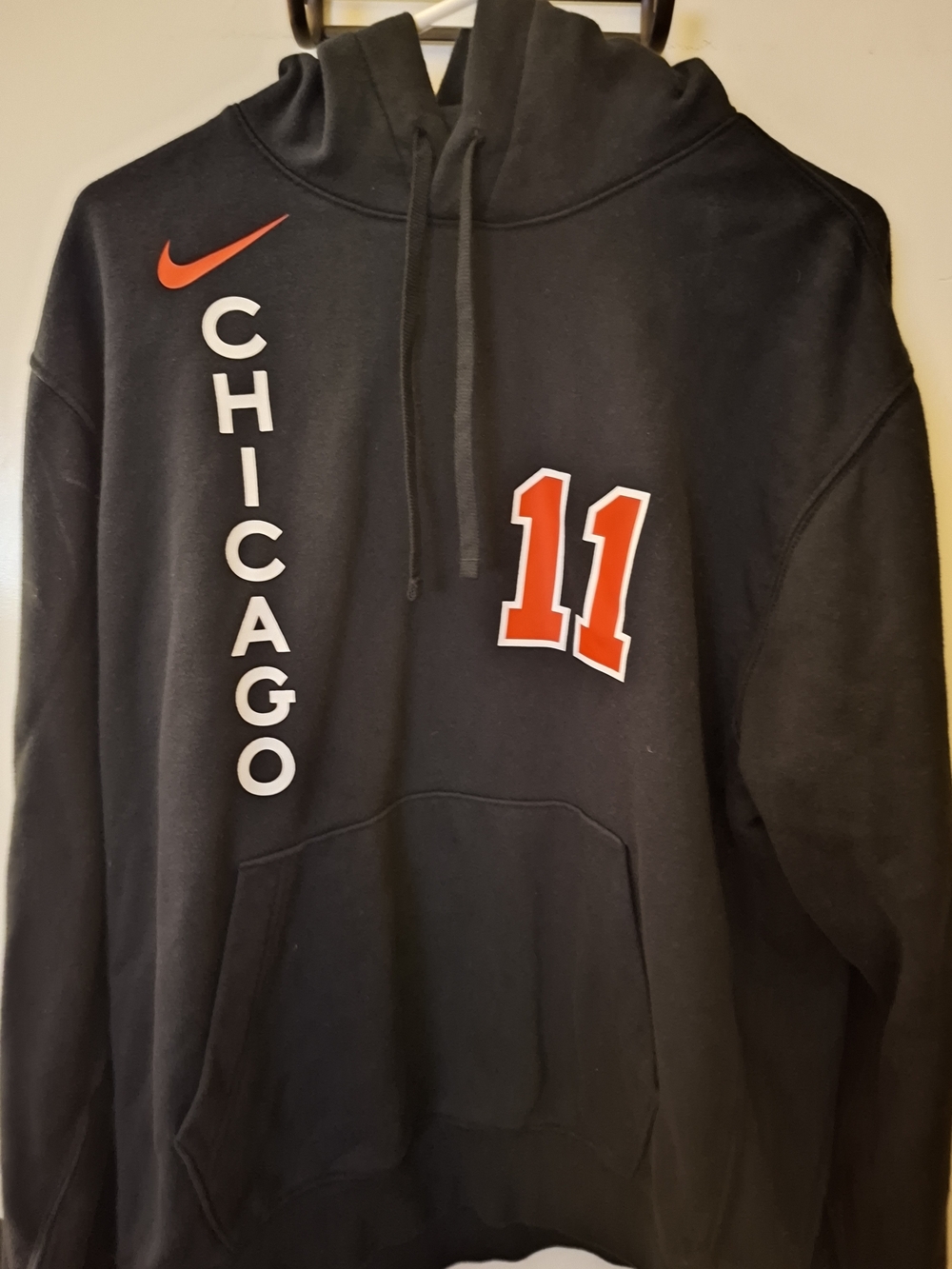 Nike Chicago Bulls DeMar DeRozan #11 NBA Hoodie Men's M Black Red White